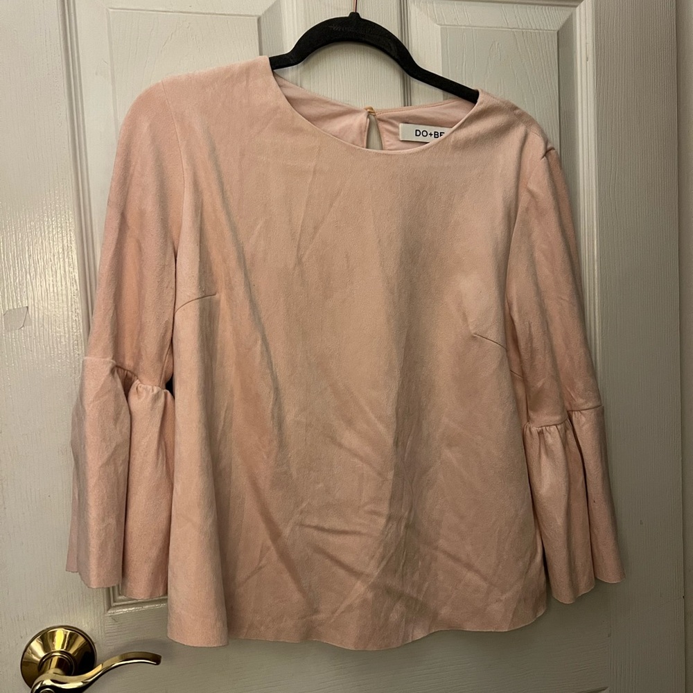 DO+BE Women's Pink Bell Sleeve Top